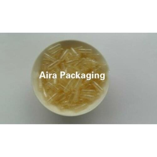 Clear Empty Gelatin Capsule Shells Powder Storage Bottle Medicine Powder Packing Containers Size 1# 1000pcs/lot