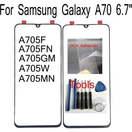 Shyueda + OCA For Samsung Galaxy A70 SM-A705F A705FN A705GM A705MN A705W 6.7" Outer Front Screen Glass Replacement