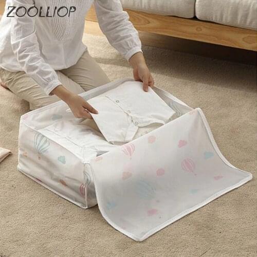 Foldable Storage Bags Folding Organizer Bag for Clothes Quilt Blanket Pillow Luggage Breathable Closet Organizer Dropshipping1pc