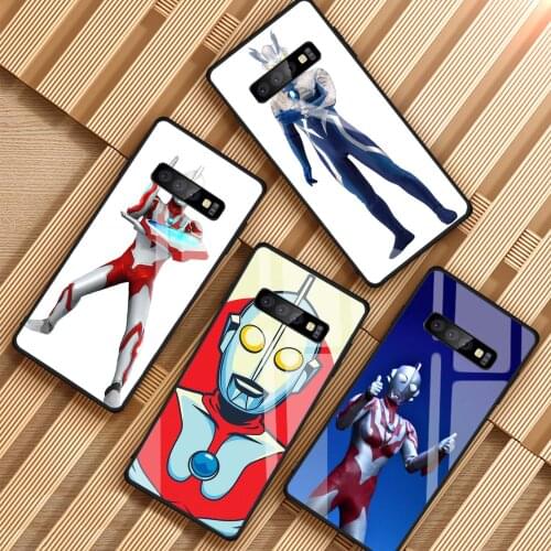 Ultraman Tempered Glass Phone Case For Samsung Galaxy S8 S9 S10 S20 PLUS J6 J8 2018 NOTE 8 9 10 Cover Shell