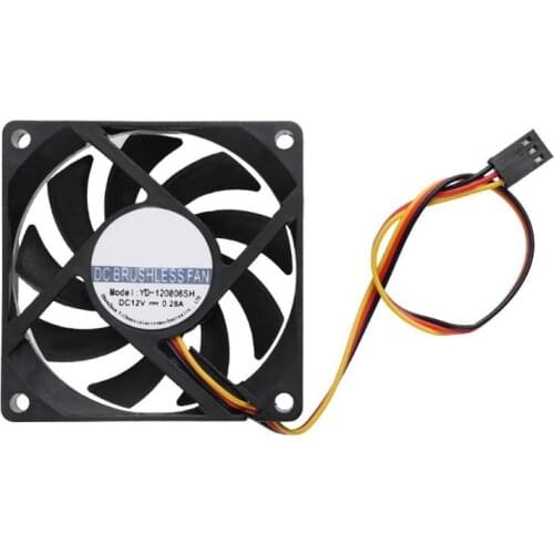 Waterproof Cooling Fan YD-120806SH Waterproof 12V 68x68x15mm Low Noise Brushless DC Cooling Fan in PC Computer Case for PC