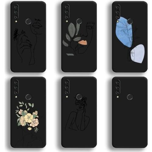 Funny Art Sketch Protection Phone Case For Huawei Y6P Y8S Y8P Y5II Y5 Y6 2019 P Smart Prime Pro
