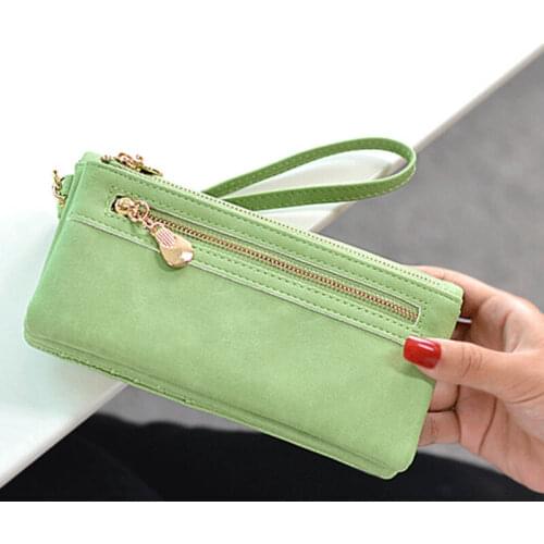 Women Lady Zipper PU Leather Wallet Card Holder Phone Bag Case Long Purse Wallet Clutch Money Pouch /BY