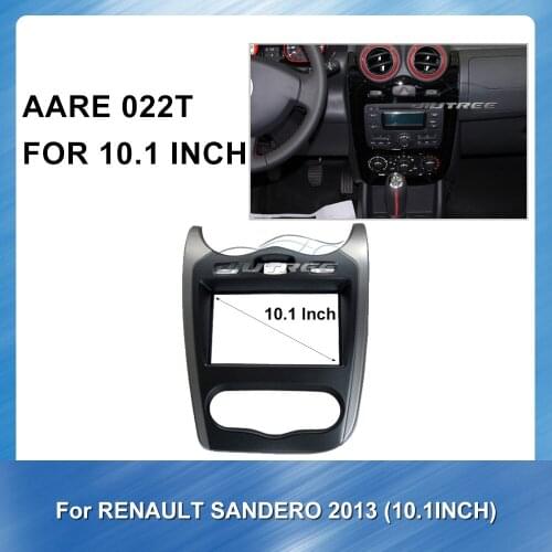 10.1 Inch Car Radio Audio Big Screen Fascia Frame Adapter for RENAULT SANDERO 2013 Dashboard Panel Auto Stereo Plate Frame