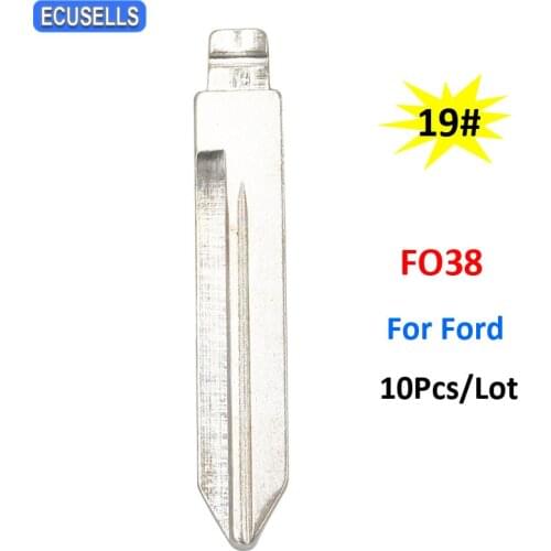 10 Pcs/Lot Universal Remote Folding Flip Uncut Blade NO.19 Car Key Blank 19# FO38 for Ford for Lincoln for Mercury in USA