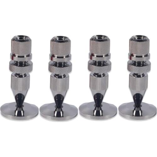 4PCS M8x44 Copper Speaker Damping Spike Amplifier Shockproof Isolation Stand Feet Cone Nail Base Pads #2