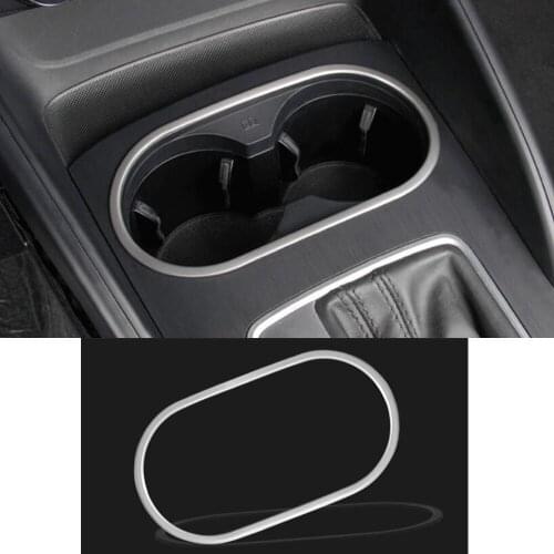 Water Cup Holder Frame Cover Trim Accessories Interior For Audi A3 8V 2012-2017 Car Styling