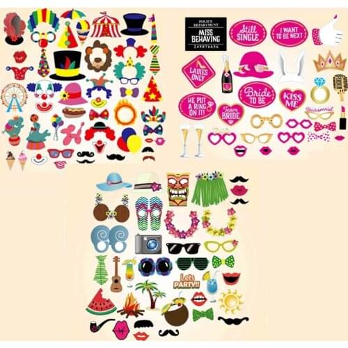 The circus mask photo props Birthday party decorations