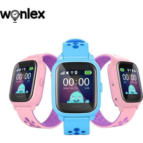 Wonlex KT04 Smart Watch Waterproof Kids SOS Call Anti-lost Smartwatch Baby 2G SIM Card Clock Location Tracker Positioning-Phone