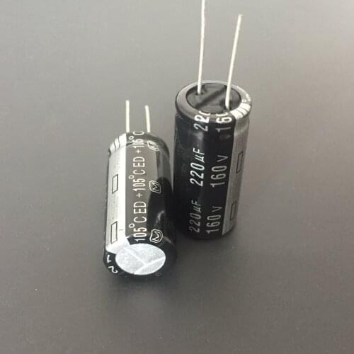 ELECYINGFO 2pcs/10pcs 220uF 160V ED Series 16x35mm 160V220uF High Quality Aluminum Electrolytic Capacitor