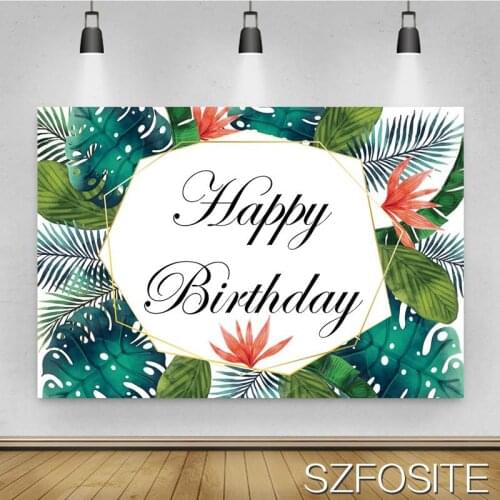 Spring Forest Leaf Picture Background Child Birthday Party Green Backdrop Photography Studio Photo Kids Room Window Decoration