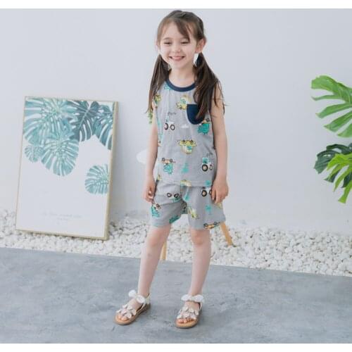 Hollead Summer Sets Children 2021 New Baby Boys Clothes Short Sleeve Set Girls Kids Clothes Childrens Clothing Sets 2-8years