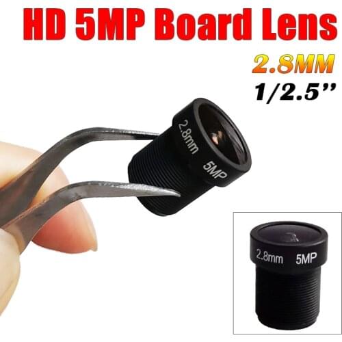 HD 5MP 2.8mm 1/2.5'' cctv Security Camera Lens Wide Angle CCTV fish eye Lens For IR Board CCTV HD AHD TVI CVI IP Camera M12x0.5