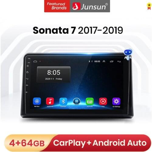 Junsun V1 Pro Android 10 4G CarPlay Multimedia Player For Hyundai Sonata 7 LF 2017-2019 Car Radio GPS no 2din 2 din dvd