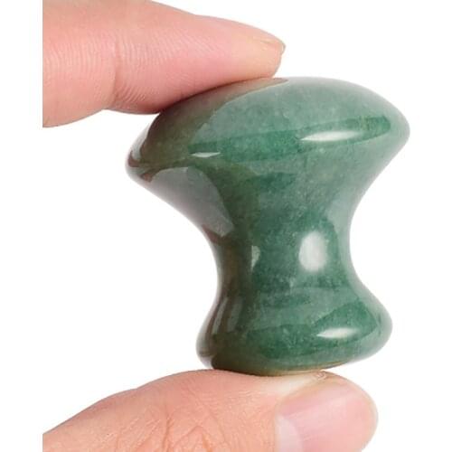 Natural dongling jade mushroom head massage powder stone eye facial part facial beauty energy jade massage device