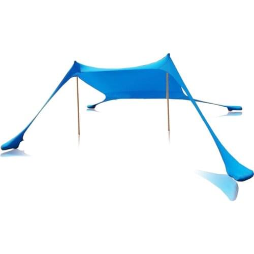 Kalosse Beach Sunshade 2.1*2.1*1.6M 3-4 Person Family Beach Sunshade Lightweight Sun Shade Tent