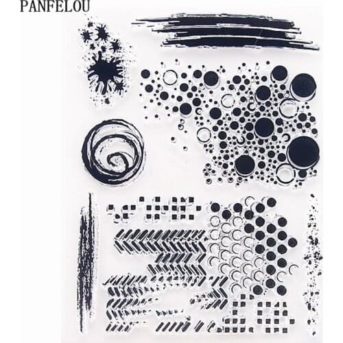 PANFELOU Bubble grain Transparent Clear Silicone Stamp/Seal for DIY scrapbooking/photo album Halloween clear stamp sheets
