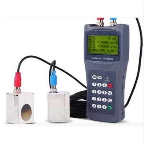TDS-100H S1 Digital Handheld Ultrasonic Flowmeter / Flow Meter DN15-100 LED Brand new RH