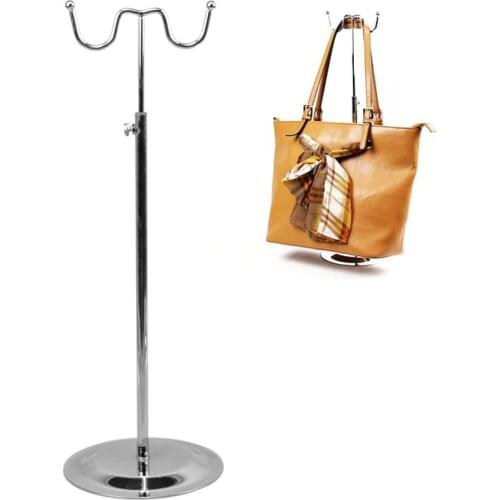 W/V-type wig display stand rack backpack storage rack fashipn womens bags handbag purse holder clothing store display props