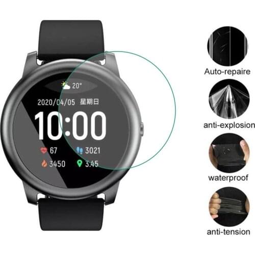 5pcs Soft TPU (Not Glass) Protective Film For YouPin Haylou Solar LS05 Watch Full Screen Protector Cover Smartwatch Protection