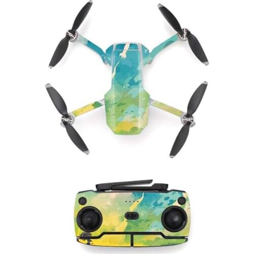 Green Style Waterproof skin Sticker for DJI Mavic Mini Drone And Remote Controller Decal Vinyl Skins Cover 5 Styles Available