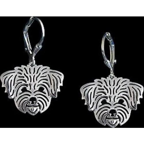 Womens Bichon Frise Dog Earrings Jewelry Coton de Tulear Earrings For Lovers Drop Shipping