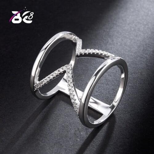 Be 8 High Quality Romantic Jewelry AAA Cubic Zirconia Geometric Shape Rings for Women Fashion Jewelry Anillos Mujer R128