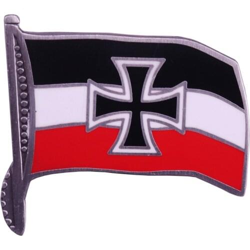 Germany Navy Jack Ensign with WW2 Kriegsmarine Markings - Reichskriegsflagge badge