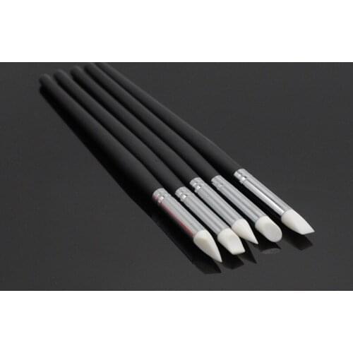 Dental 5 Pcs/Set Tooth Shaping Silicone Pen Adhesive Composite Resin Cement Porcelain