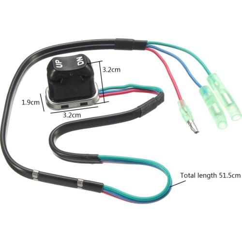 1 Pcs Trim & Tilt Switch Assembly For Yamaha Gasoline Motor Outboard Remote Controller Boat Switch 1.26x0.75x1.26 Inch