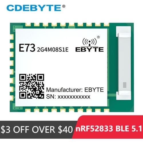 10pcs/lot Small-sized SoC nRF52833 BLE 5.1 Zigbee Multiprotocol wireless module Rf E73-2G4M08S1E IOT communication module