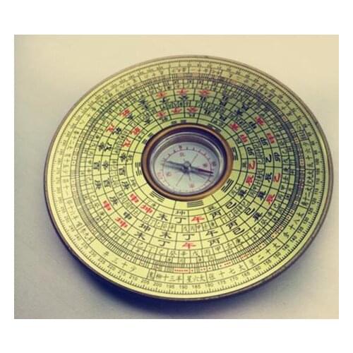 10cm BAGUA COMPASS Metal Chinese Feng Shui Lo Luo Pan Chi Ying Yang Luck