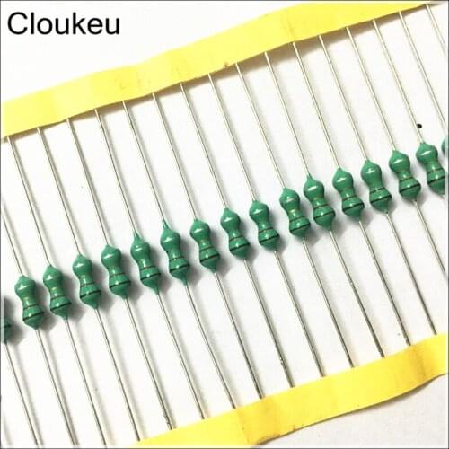 20Pcs 0410 1.2uh 1R2 Color Code Inductance Inductors 1/2w 1.2uh 1R2