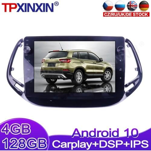 For JEEP Commander 2016-2019 Android 10.0 128G Car Multimedia Stereo Player Wireless Carplay Headunit Audio Radio GPS Navigtion