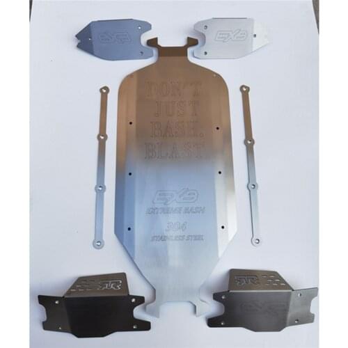 Stainless Steel Chassis Armor Anti-collision Protection Board Plate for Arrma Kraton EXB 8S 1/5 RC Crawler Car Upgrade Parts