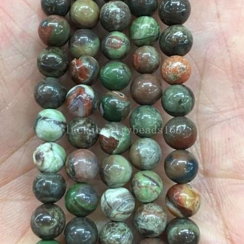 Free Shipping Fashion Jewelry 4mm 6mm 8mm Beautiful New Ocean Jaspe Round Loose Beads 15" FG8446