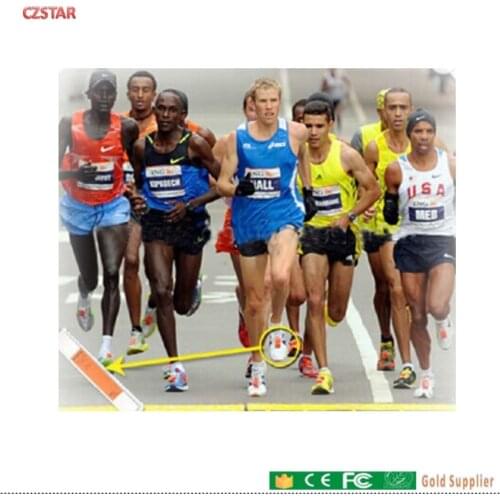 Uhf marathon rfid shoe tag label epc gen2 iso18000-6c passive sports Athletes shoe tag disposable UHF RFID tag paper sticker