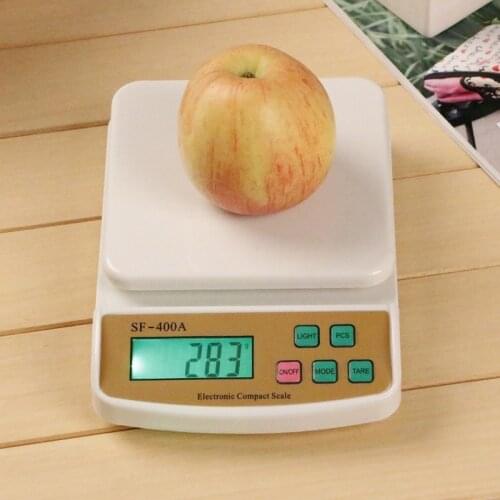 Home Appliances NS - SF400A Optional Backlight LCD Kitchen Scale 5 Digits Large Square Weighing Pan 5000g / 1g Kitchen Tools