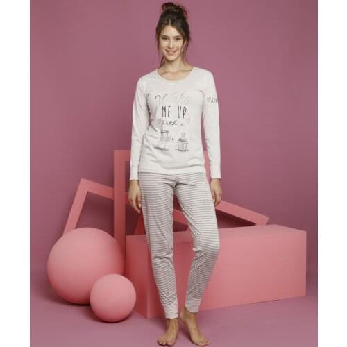 Cathi&White Womans pajama set, sleepwear, %95 cotton, %5 lycra, dm60118