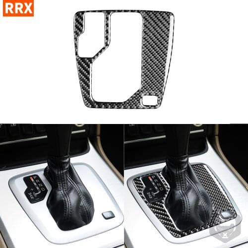For Volvo XC90 2003-2014 Black Color Carbon Fiber Sticker Gear Box Button Panel Shift Frame Decoration Interior Car Accessories