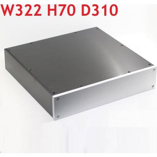 D310 W322 H70 DAC Amplifier Case Aluminum Chassis Power Supply DIY Enclosure Preamp Class A Headphone Amp Box DAC Decoder