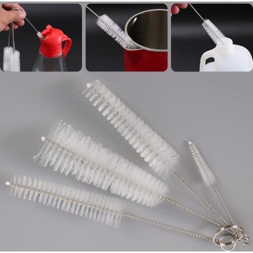 Baby Bottle Brushs 4pcs/set Nylon Kettle Bottle Cup Brush Set Baby Bottle Nipple Brushs Cleaning Brush Kit For Bottle Cup Straw