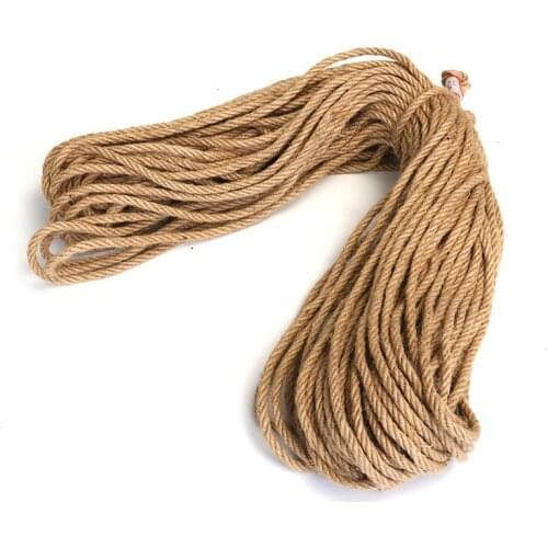 5mm Jute Twine String HempTwisted Cord Sisal rope for home & garden decoration DIY Crafts Tag Hang Wedding Decor Pet Scratching