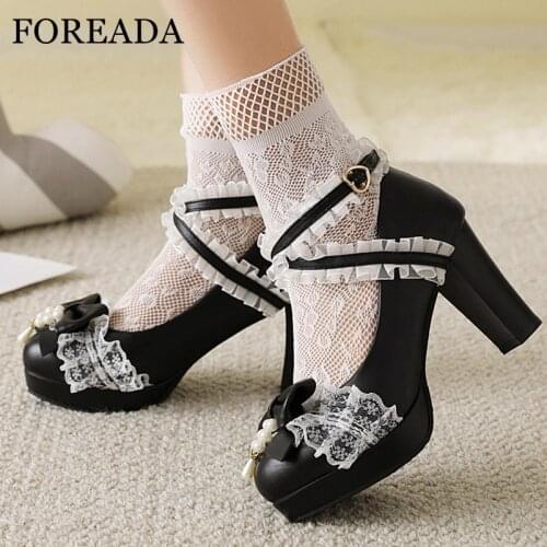 FOREADA Women's Shoes With A Strap