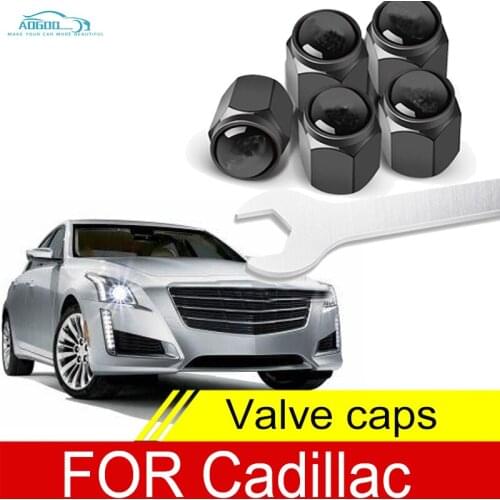 Car Wheel Tire Air Valve Caps Stem Cover With Brand For Cadillac Ct5 Ct6 Xt5 Ct4 Xt4 Xt6 XtS Ats Srs Sls Accessories