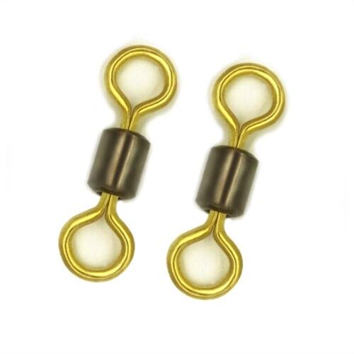 HOT 200PCS/lot Ball Bearing Swivel Solid Rings Fishing Connector Fishing Accessories