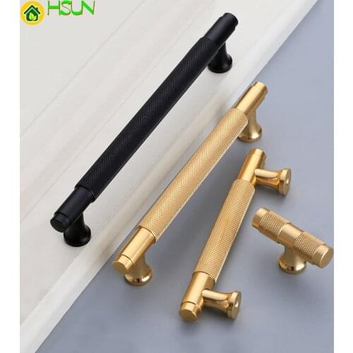 Metal Furniture Cabinet Drawer Handle Gold Black Luxury T Bar Cupboard Kitchen Wardrobe Dresser Door Pull Knob Handle Hardware