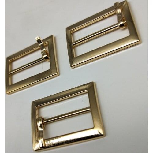 Metal Square belt buckles for shoes bag garment decoration silver/black/gold Belt Buckles decoration DIY Accessory Sewing 20mm