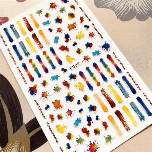 F-009 to 175 Graffiti Red lips Lady 3D Back glue Nail decal Nail sticker Nail decoration Nail art Nail tool Nail ornament