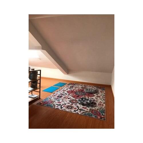 Persian style Rectangle Carpet 3d Stereo Geometric Black Bedroom Coffee Table Carpets Bedside Living Room Rugs